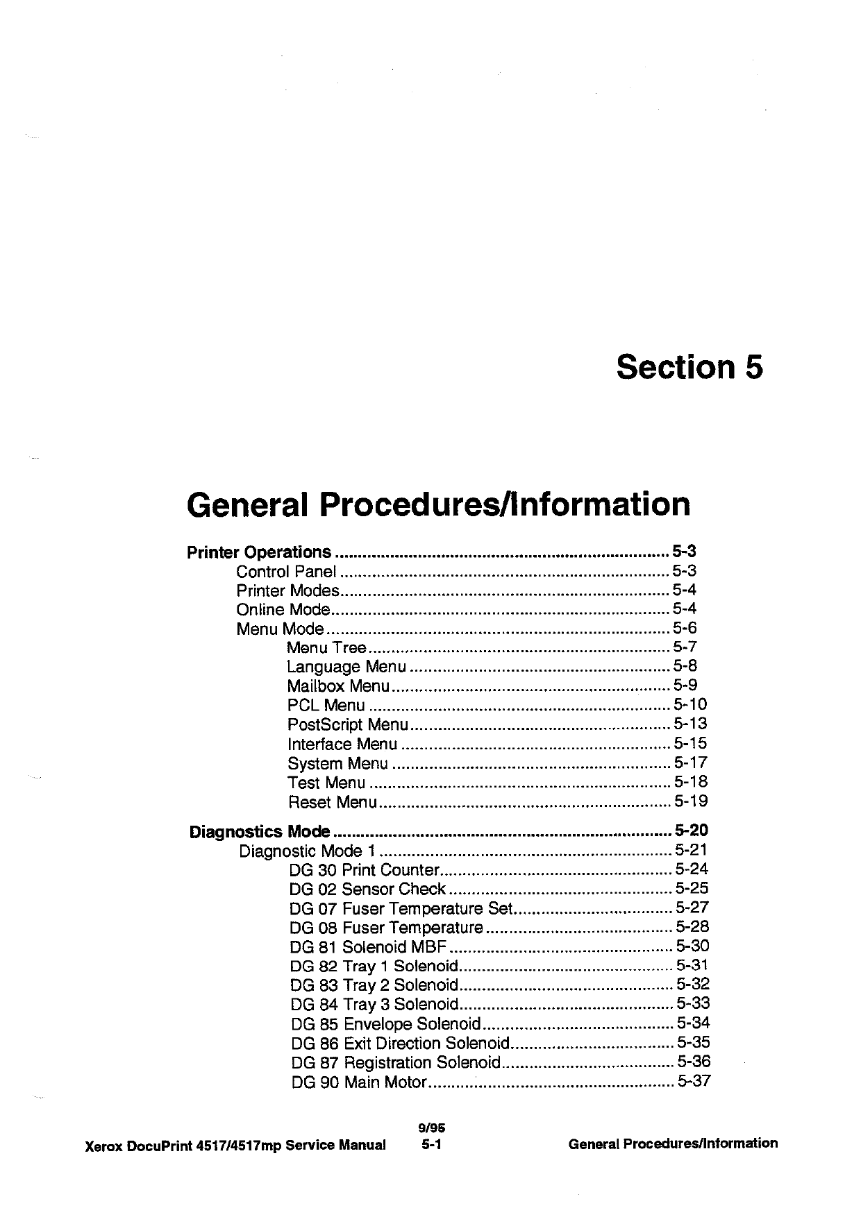 Xerox DocuPrint 4517 4517mp Service Manual-3
